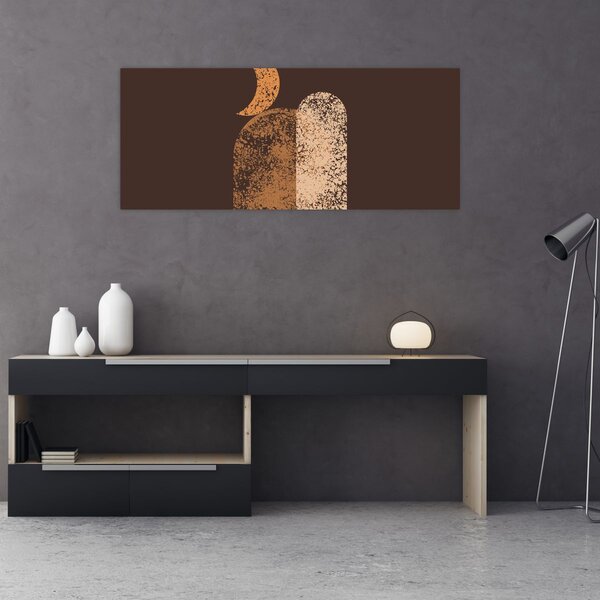Obraz - Oranžové oblúky N⁰2 (120x50 cm)