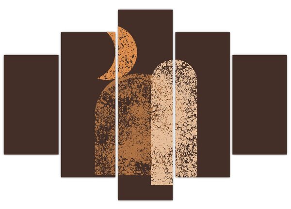 Obraz - Oranžové oblúky N⁰2 (150x105 cm)