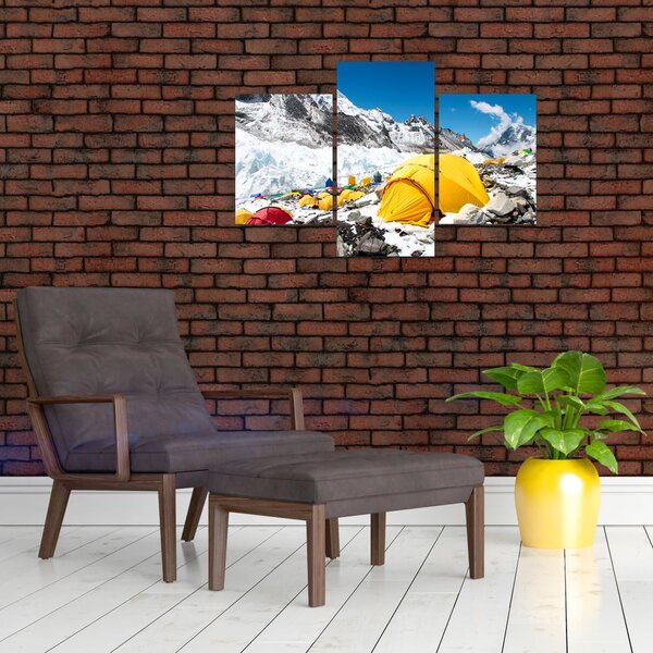 Obraz - Kempovanie v horách (90x60 cm)