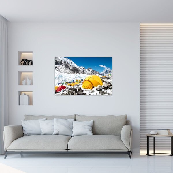 Obraz - Kempovanie v horách (90x60 cm)