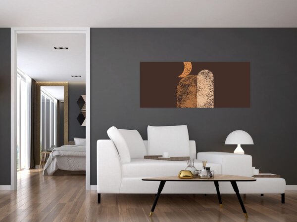 Obraz - Oranžové oblúky N⁰2 (120x50 cm)