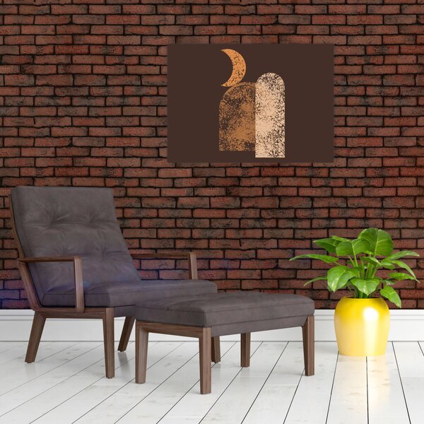 Obraz - Oranžové oblúky N⁰2 (70x50 cm)