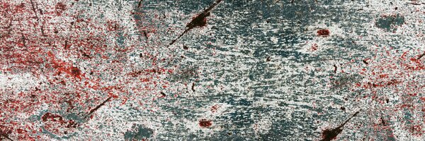 DIMEX | Fototapeta do kuchyne Starý plech KI-180-262 | 180 x 60 cm | šedá, červená