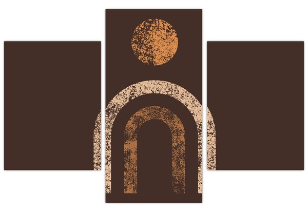 Obraz - Oranžové oblúky N⁰1 (90x60 cm)