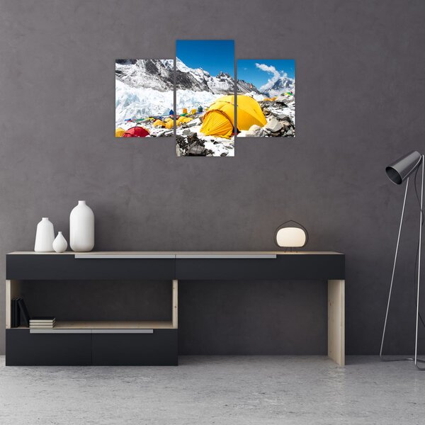 Obraz - Kempovanie v horách (90x60 cm)