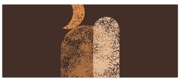 Obraz - Oranžové oblúky N⁰2 (120x50 cm)