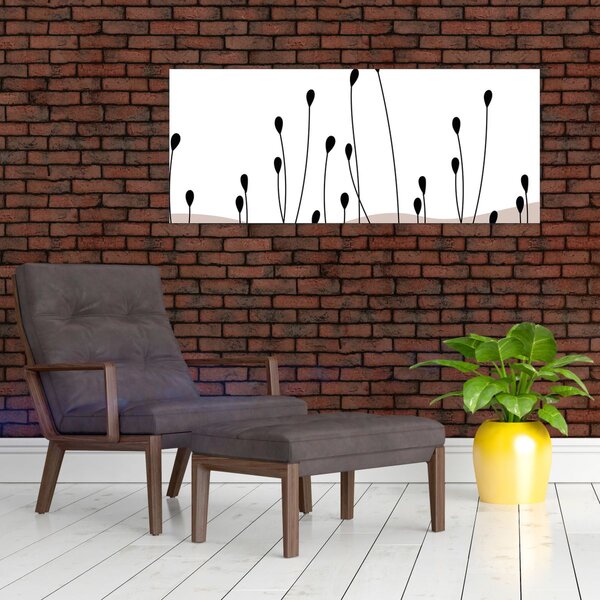 Obraz - Grafická lúka N⁰1 (120x50 cm)