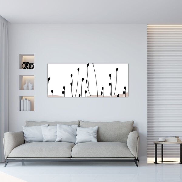 Obraz - Grafická lúka N⁰1 (120x50 cm)