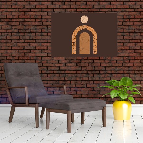 Obraz - Oranžové oblúky N⁰3 (90x60 cm)