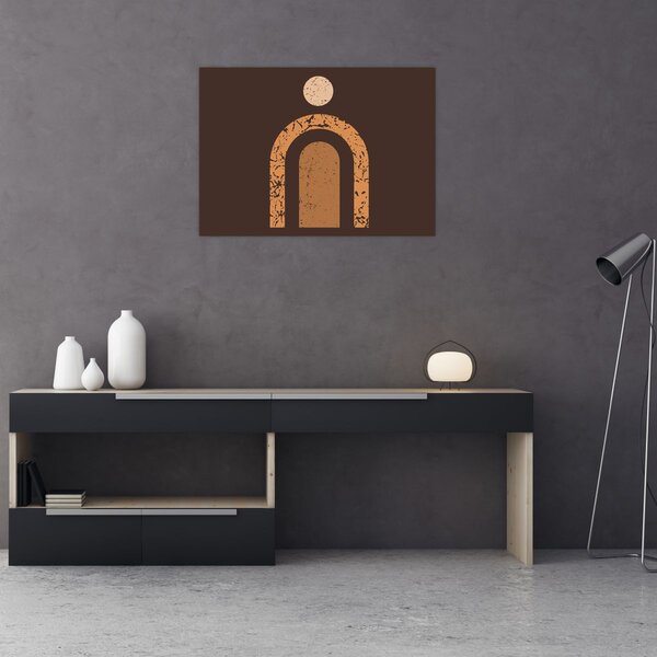 Obraz - Oranžové oblúky N⁰3 (70x50 cm)