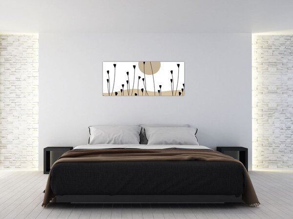 Obraz - Grafická lúka N⁰2 (120x50 cm)