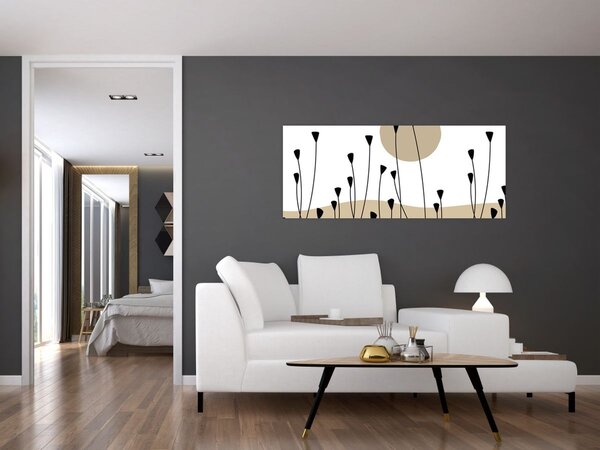 Obraz - Grafická lúka N⁰2 (120x50 cm)