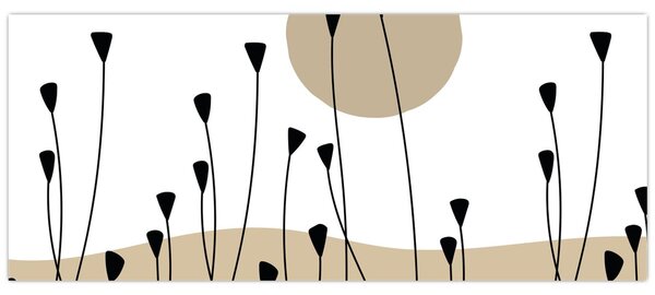 Obraz - Grafická lúka N⁰2 (120x50 cm)