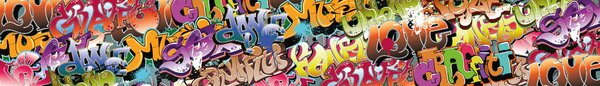 DIMEX | Fototapeta do kuchyne Graffiti KI-420-020 | 420 x 60 cm | viacfarebná