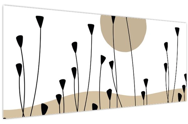 Obraz - Grafická lúka N⁰2 (120x50 cm)