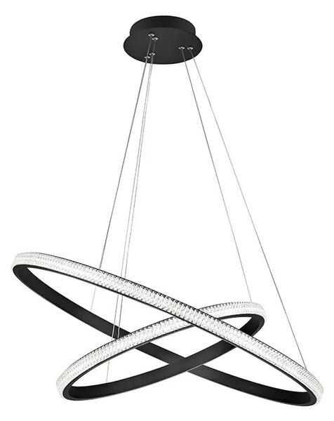 LED luster Nager 59 čierne – Čierna