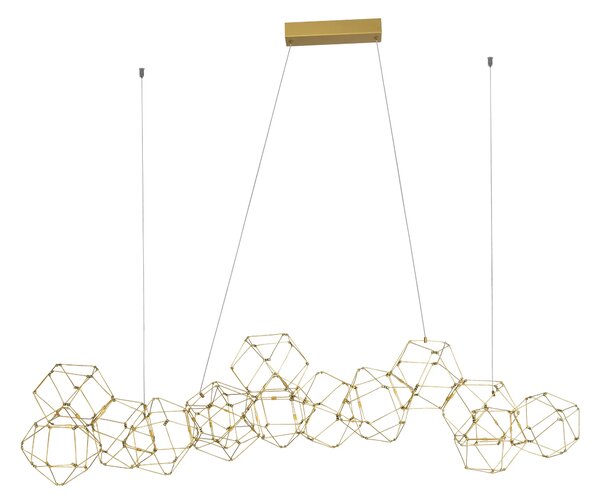 LED luster Nebula 163 zlaté – Zlatá