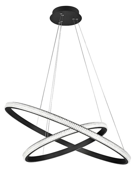 LED luster Nager 59 čierne – Čierna