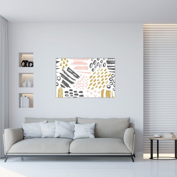Obraz - Abstraktné ťahy (90x60 cm)