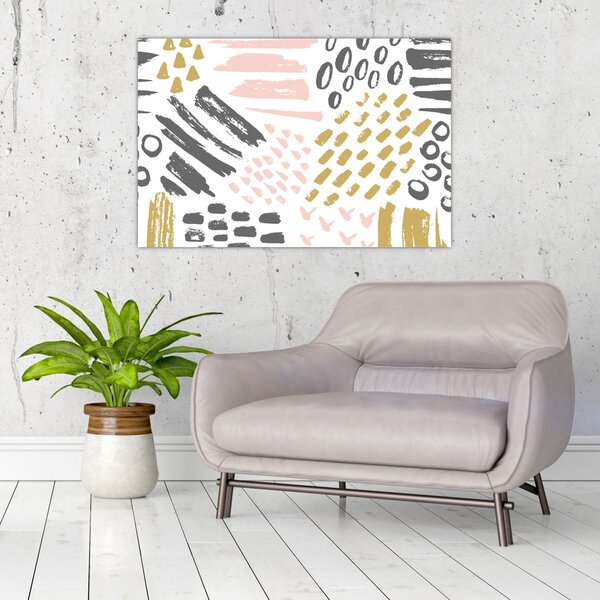 Obraz - Abstraktné ťahy (90x60 cm)