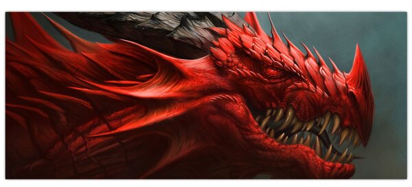 Obraz - Drak (120x50 cm)