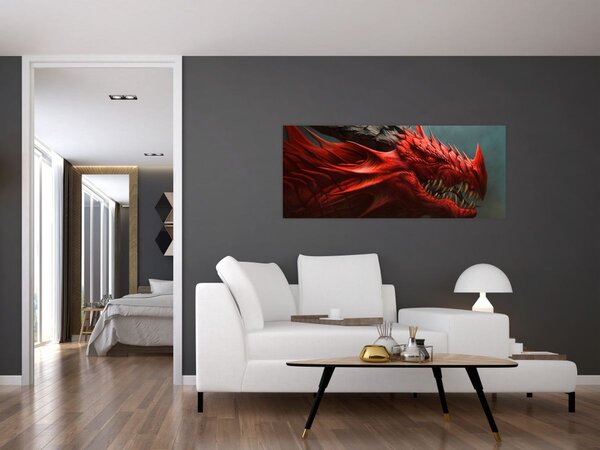 Obraz - Drak (120x50 cm)