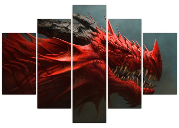 Obraz - Drak (150x105 cm)