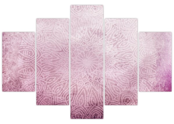 Obraz - Mandala v ružovej stene (150x105 cm)