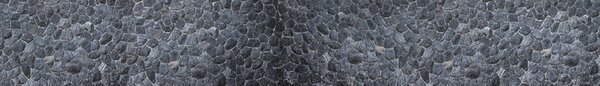 DIMEX | Fototapeta do kuchyne Čierny kamenný múr KI-420-252 | 420 x 60 cm | čierna, šedá
