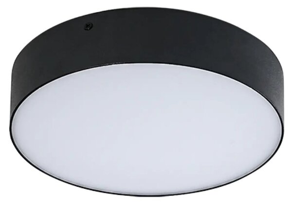 Moderné LED stropné svietidlo Monza II R 30 3000K čierne – Čierna