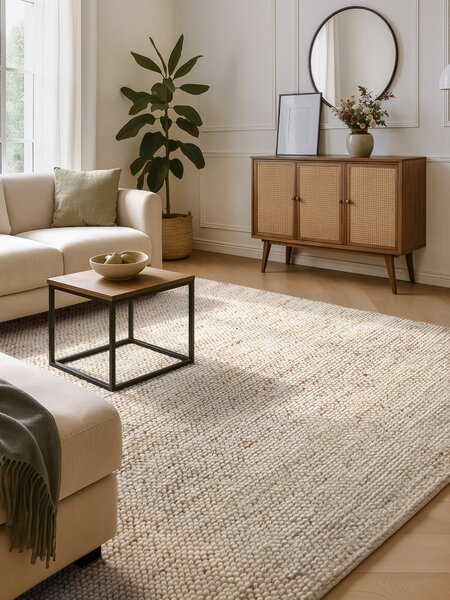 Villeroy & Boch , Kusový koberec Peas 106280 Cream Beige, 160x230, béžová, obývacia izba