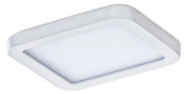 Bodové svetlo Slim 9 Square 3000K Ip44 biele do sadrokartonu – Biela