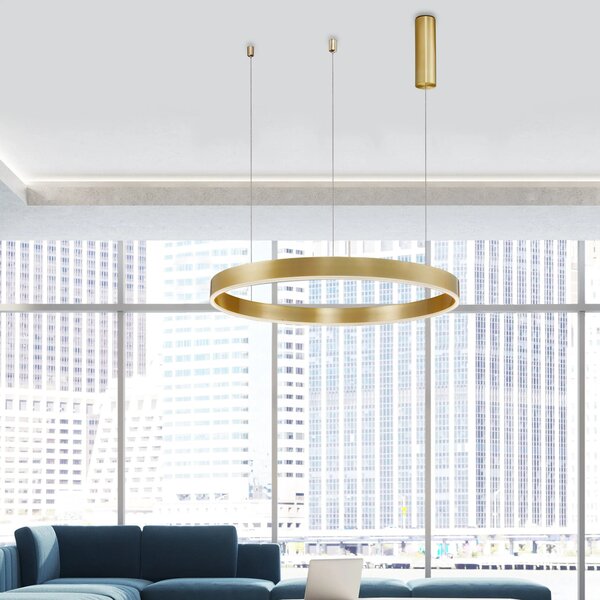 LED luster Motif 80 zlaté stmievateľné – Zlatá