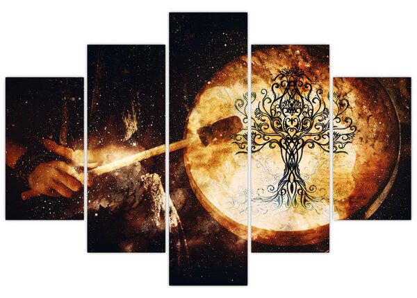 Obraz - Tajomný strom života (150x105 cm)