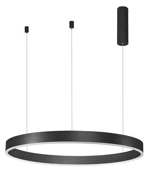 LED luster Motif 80 čierne stmievateľné – Čierna