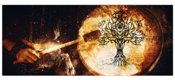Obraz - Tajomný strom života (120x50 cm)