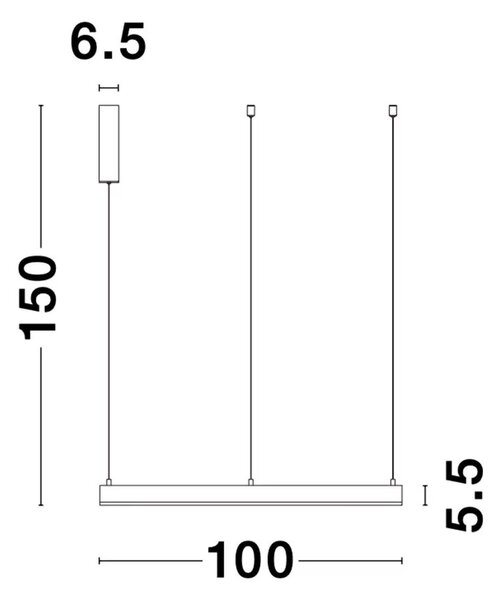 LED luster Motif 100 zlaté stmievateľné – Zlatá