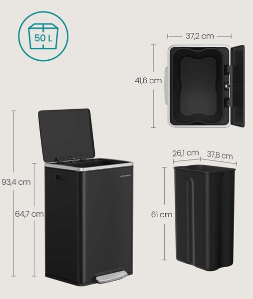 Odpadkový kôš 50 l LTB595B02