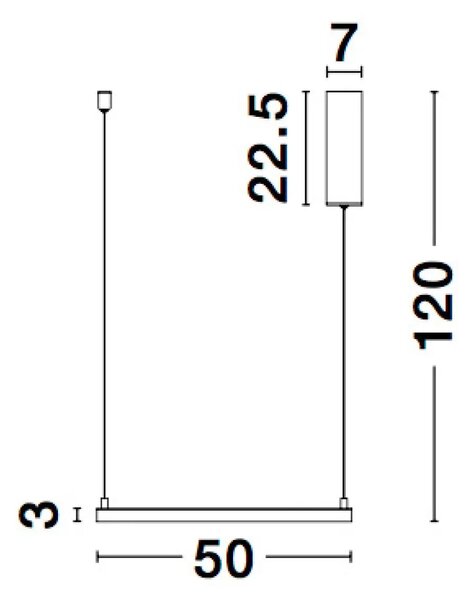 LED luster Eterna 50 biele – Biela