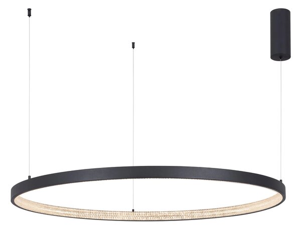 LED luster Preston 40 čierne – Čierna