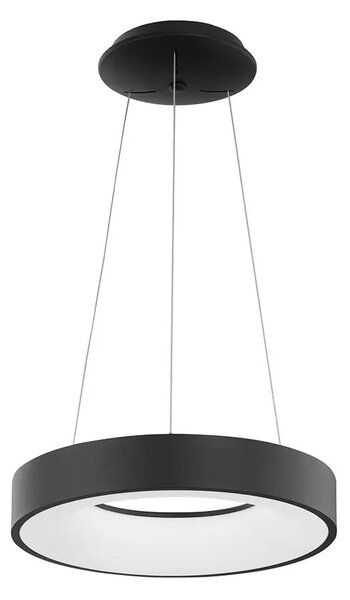LED luster Rando Thin 38 3000K čierne – Čierna