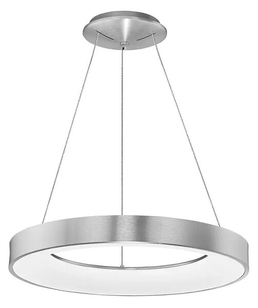 LED luster Rando Thin 60 3000K strieborná – Sivá
