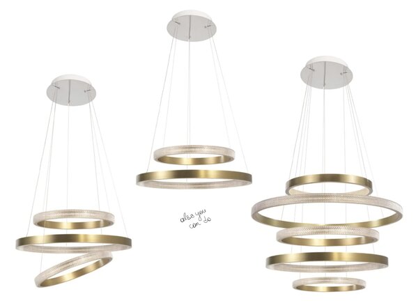 LED luster Vegas 45 mosadz – Zlatá