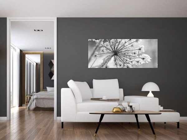 Obraz - Kvetina v zime (120x50 cm)