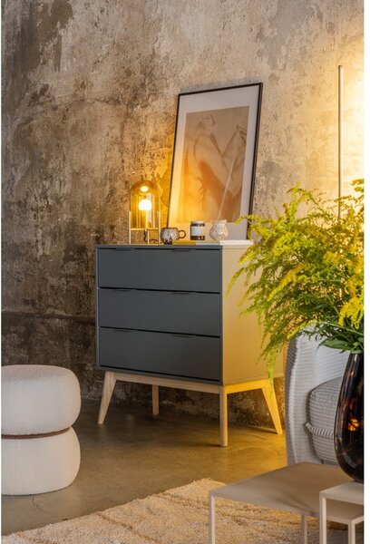 Komoda sivozelená 120x83x40 cm Pisco – Marckeric