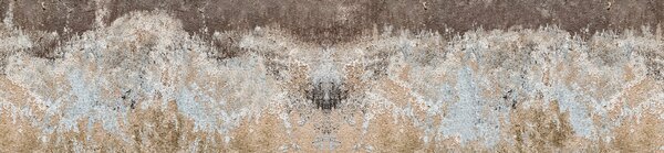 DIMEX | Fototapeta do kuchyne Betónový múr s trhlinami KI-260-270 | 260 x 60 cm | hnedá, béžová, šedá