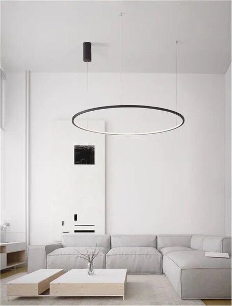 LED luster Tarquin 100 čierne – Čierna