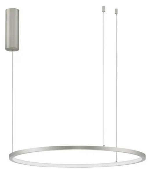 LED luster Tarquin 60 Strieborná – Sivá