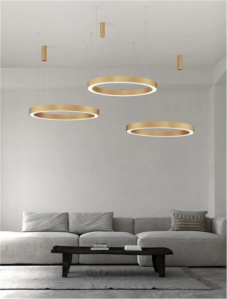 LED luster Morbido 100 zlaté s diaľkovým ovládaním – Zlatá