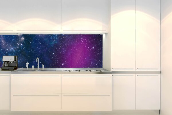 DIMEX | Fototapeta do kuchyne Hviezdokopa KI-180-237 | 180 x 60 cm | modrá, fialová